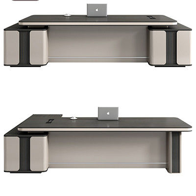 Conjunto de mobiliário de escritório moderno e simples Mesa e cadeira grandes para sala de gerente ecológica