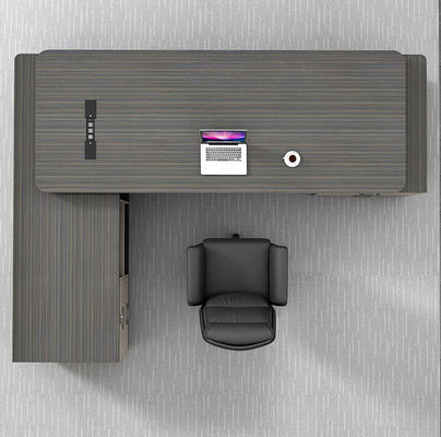 Conjunto de mobiliário de escritório moderno e simples Mesa e cadeira grandes para sala de gerente ecológica