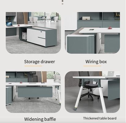 Tabela de computador executivo de design contemporâneo para mobiliário de escritório escolar