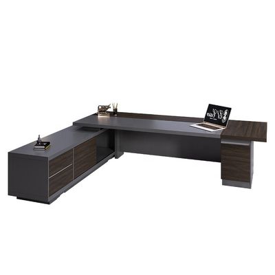 Escola MDF Luxury Executive Office Desk Set para Mobiliário Comercial CEO Mesa de Escritório