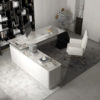 Design de mobiliário de escritório para executivo de casa Chefe Luxury Grey Escritorio De Oficina