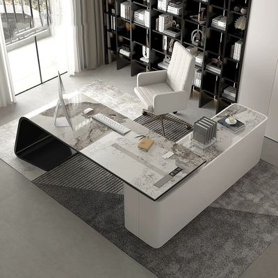 Design de mobiliário de escritório para executivo de casa Chefe Luxury Grey Escritorio De Oficina