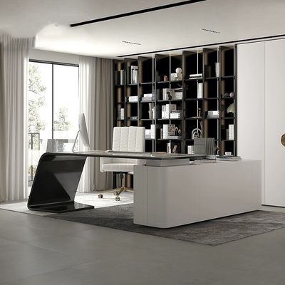 Design de mobiliário de escritório para executivo de casa Chefe Luxury Grey Escritorio De Oficina