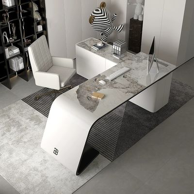 Design de mobiliário de escritório para executivo de casa Chefe Luxury Grey Escritorio De Oficina