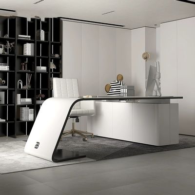 Design de mobiliário de escritório para executivo de casa Chefe Luxury Grey Escritorio De Oficina