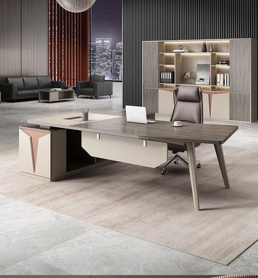 Mesa executiva de madeira maciça Design moderno e elegante para móveis de escritório confortáveis