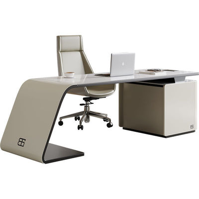 Mobiliário comercial Chefe moderno Mesa para gerente executivo Escritório de computador de luxo