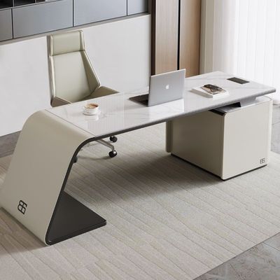 Mobiliário comercial Chefe moderno Mesa para gerente executivo Escritório de computador de luxo