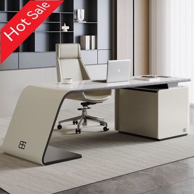 Mobiliário comercial Chefe moderno Mesa para gerente executivo Escritório de computador de luxo