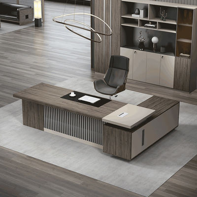 Tipo de negócio Design de escritório de madeira moderna Mesa de escritório para CEO Chefe Gerente Necessidade de escritório