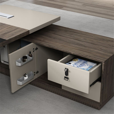 Tipo de negócio Design de escritório de madeira moderna Mesa de escritório para CEO Chefe Gerente Necessidade de escritório