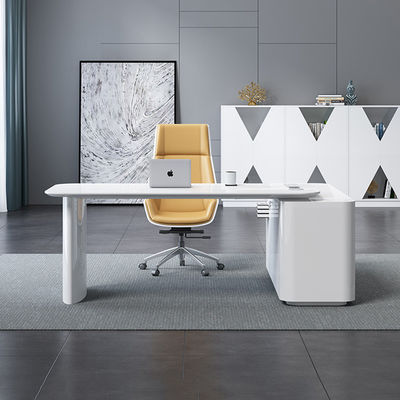 ISO9001 / ISO14001 Certificado JUNYI CEO Escritório Mesa e cadeira com MDF Verniz de cozimento