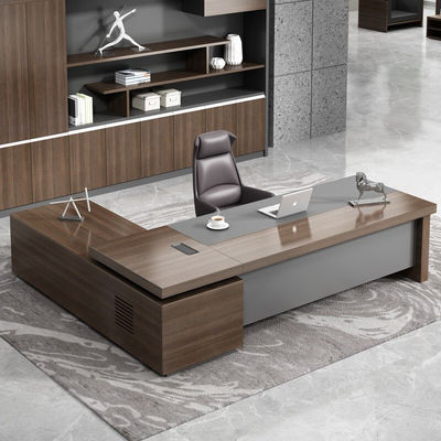 Luxury Boss Executivo Madeira Mobiliário Moderno Mesa de Escritório Mesa
