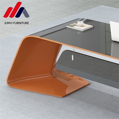 Mobiliário de quarto moderno de forma irregular Escritório de escritório com tinta de cozimento