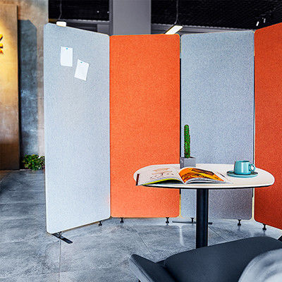 Ecrã dobrável moderno e elegante para decoração de escritórios e cafés
