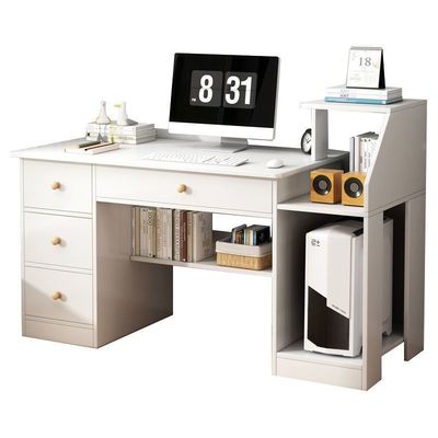 Mesa de escritório em casa de design contemporâneo com armazenamento multifuncional e suporte da unidade principal
