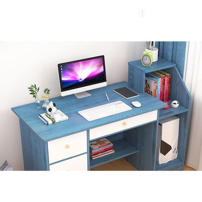Mesa de escritório em casa de design contemporâneo com armazenamento multifuncional e suporte da unidade principal