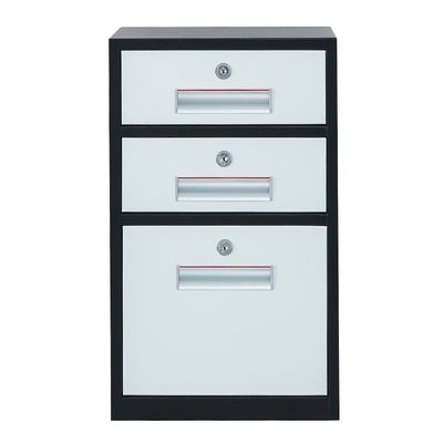 Arquivo de escritório de design industrial com fechadura e três gavetas móveis Armazenamento OEM