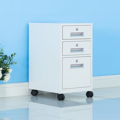 Arquivo de escritório de design industrial com fechadura e três gavetas móveis Armazenamento OEM