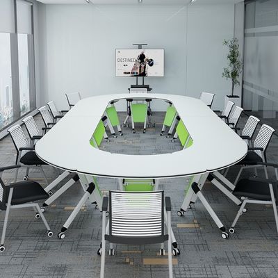 Combinação de mesa e cadeira para escritório multifuncional