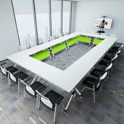 Combinação de mesa e cadeira para escritório multifuncional
