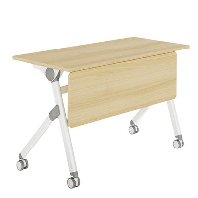 Mobiliário de escritório comercial Mesa de conferências de escritório de madeira para várias pessoas com pernas de metal