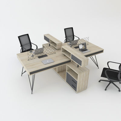 Combinação simples de mesa e cadeira de mobiliário de escritório moderno para estação de trabalho aberta do pessoal