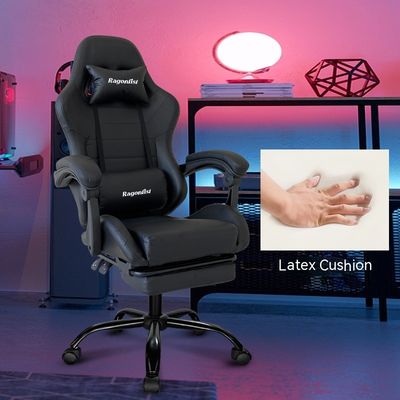 Cadeira de jogos competitiva com ajuste de altura do encosto completo e design ergonômico