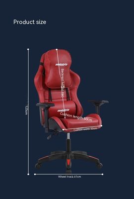 Cadeira de jogos competitiva com ajuste de altura do encosto completo e design ergonômico