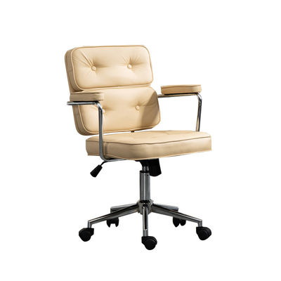 Cadeira de computador ergonômica com altura ajustável para apoio de costas confortável e escritório doméstico