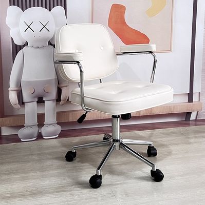 Cadeira de computador ergonômica com altura ajustável para apoio de costas confortável e escritório doméstico