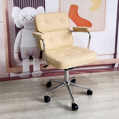 Cadeira de computador ergonômica com altura ajustável para apoio de costas confortável e escritório doméstico