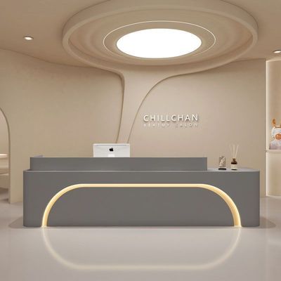 Recepção Multifuntcional Simples e Moderna para Restaurante Branco de Luxo