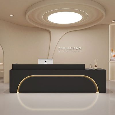 Recepção Multifuntcional Simples e Moderna para Restaurante Branco de Luxo