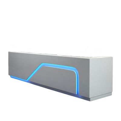 Modern Design Reception Desk para recepção corporativa personalizada e inscrição em conferências