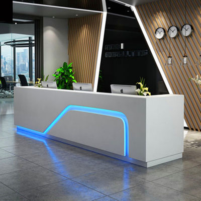 Modern Design Reception Desk para recepção corporativa personalizada e inscrição em conferências
