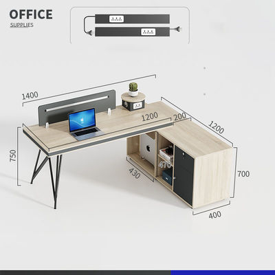 Mobiliário comercial Estação de trabalho aberta modular Mobiliário de escritório com estante móvel