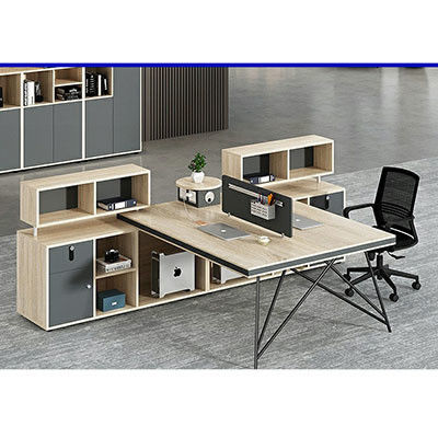 Mobiliário comercial Estação de trabalho aberta modular Mobiliário de escritório com estante móvel