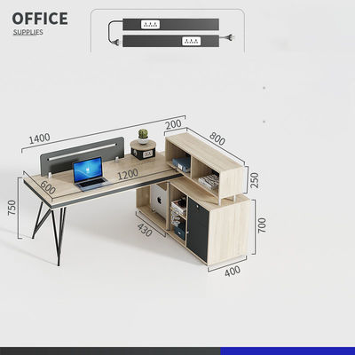 Mobiliário comercial Estação de trabalho aberta modular Mobiliário de escritório com estante móvel
