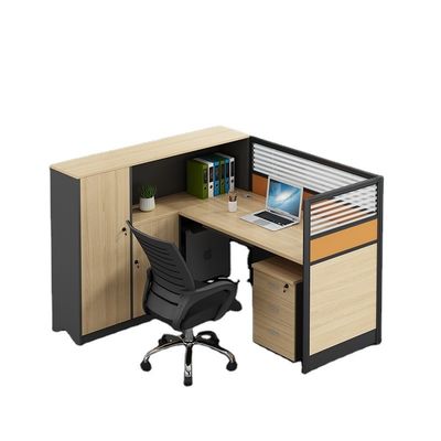 Combinação de mobiliário de escritório Escritório duplo Escritório de computador e cadeira com estilo de design moderno