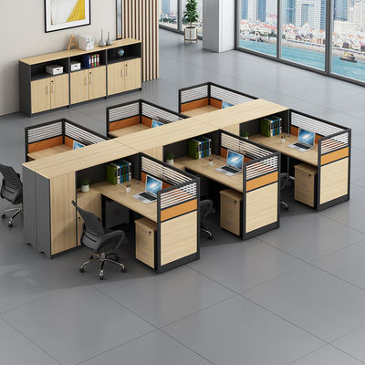 Combinação de mobiliário de escritório Escritório duplo Escritório de computador e cadeira com estilo de design moderno