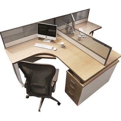 Estação de trabalho de escritório de computador simples de painel modular para 2 4 6 pessoas