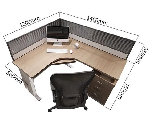 Estação de trabalho de escritório de computador simples de painel modular para 2 4 6 pessoas
