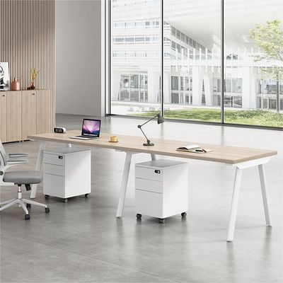 Combinação de mobiliário de escritório simples moderno 4 6 assento artificial mesa assento de cartão de tela