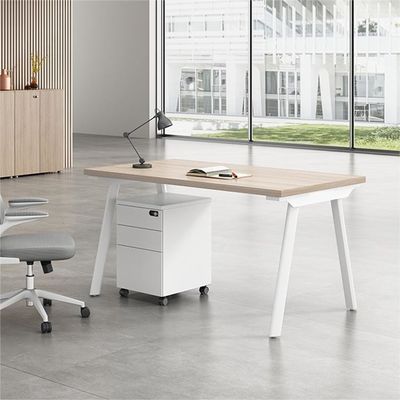 Combinação de mobiliário de escritório simples moderno 4 6 assento artificial mesa assento de cartão de tela
