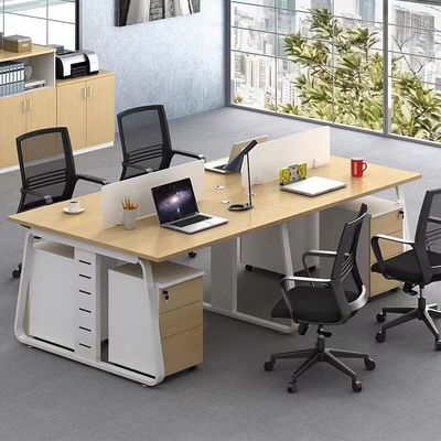 Modern Simple 4-6 Pessoa Pessoal Posição Combinação Escritório para escritório corporativo Personalizável