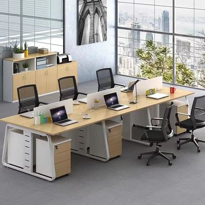 Modern Simple 4-6 Pessoa Pessoal Posição Combinação Escritório para escritório corporativo Personalizável