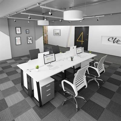 Modern Simple 4-6 Pessoa Pessoal Posição Combinação Escritório para escritório corporativo Personalizável