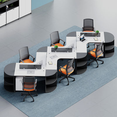Mobiliário de escritório comercial moderno Estação de trabalho de divisória de cubículo modular personalizável