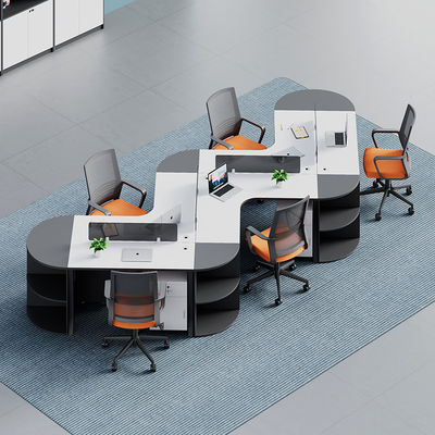 Mobiliário de escritório comercial moderno Estação de trabalho de divisória de cubículo modular personalizável